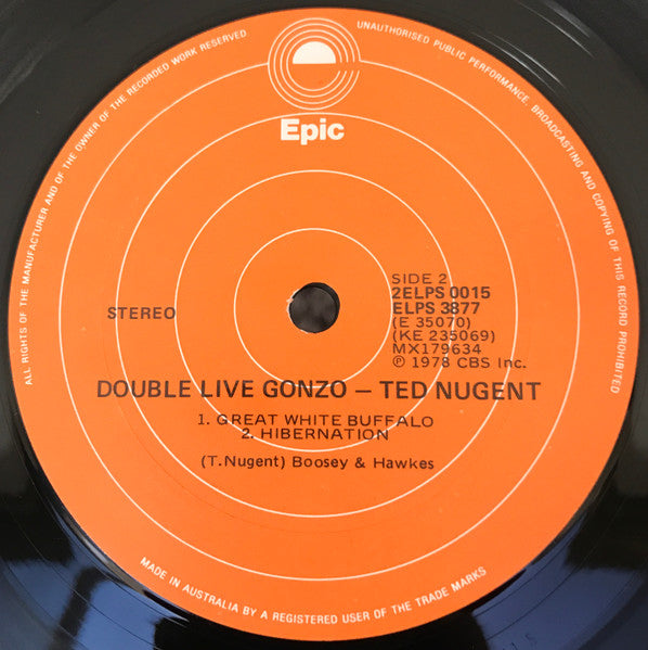 Ted Nugent – Double Live Gonzo! (2xLP) LP vinyl record, image 6 of 8