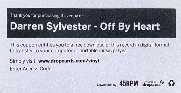 Darren Sylvester – Off By Heart LP vinyl record, image 7 of 7