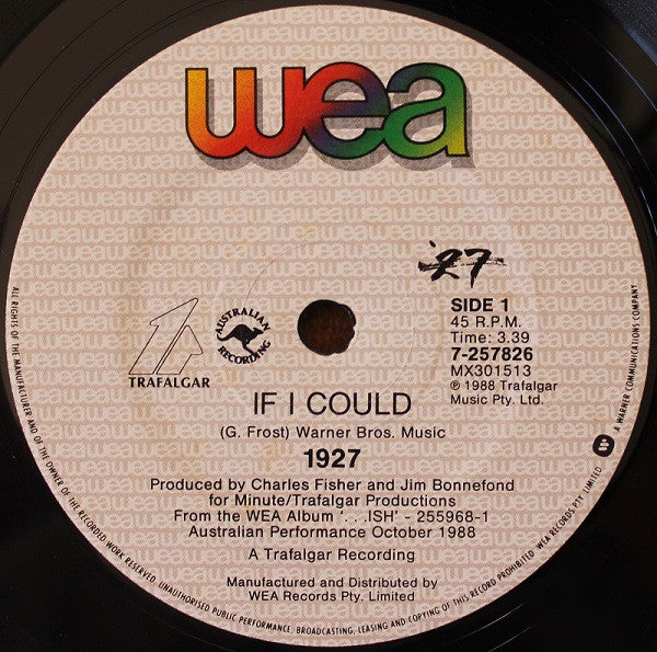 1927 – If I Could 7" vinyl record, image 3 of 4