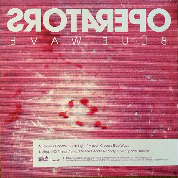Operators – Blue Wave LP vinyl record, image 2 of 4