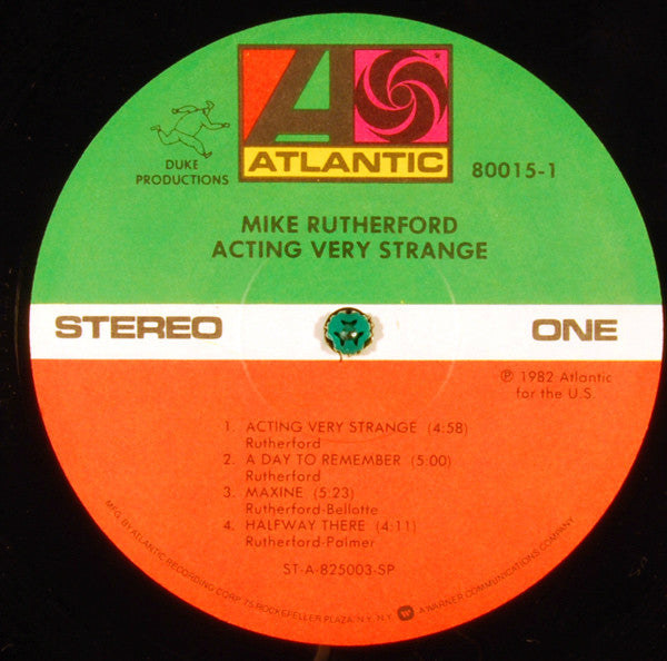 Mike Rutherford – Acting Very Strange LP vinyl record, image 3 of 8