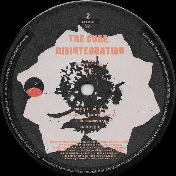 The Cure – Disintegration LP vinyl record, image 4 of 4