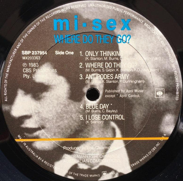 Mi-Sex – Where Do They Go? LP vinyl record, image 3 of 6