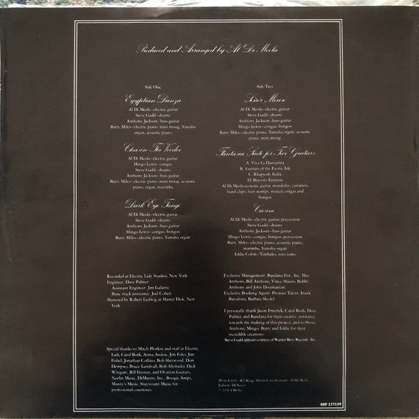 Al Di Meola – Casino LP vinyl record, image 3 of 6