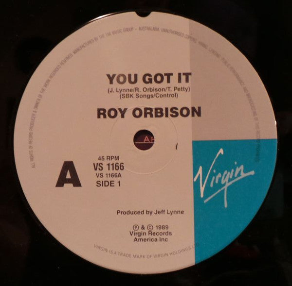 Roy Orbison – You Got It 7" vinyl record, image 3 of 4