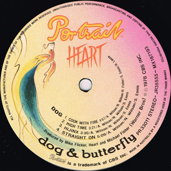 Heart – Dog & Butterfly LP vinyl record, image 3 of 6