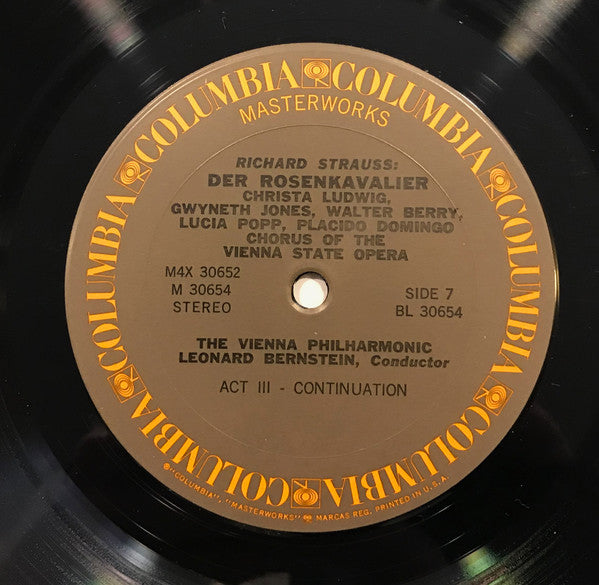 Leonard Bernstein, Wiener Philharmoniker, Christa Ludwig, Gwyneth Jones, Walter Berry, Lucia Popp – Der Rosenkavalier (4xLP) LP vinyl record, image 9 of 10