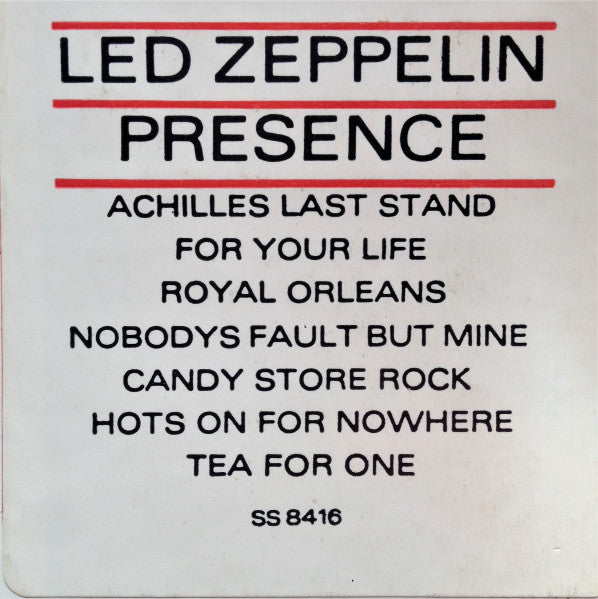 Led Zeppelin – Presence LP vinyl record, image 3 of 10