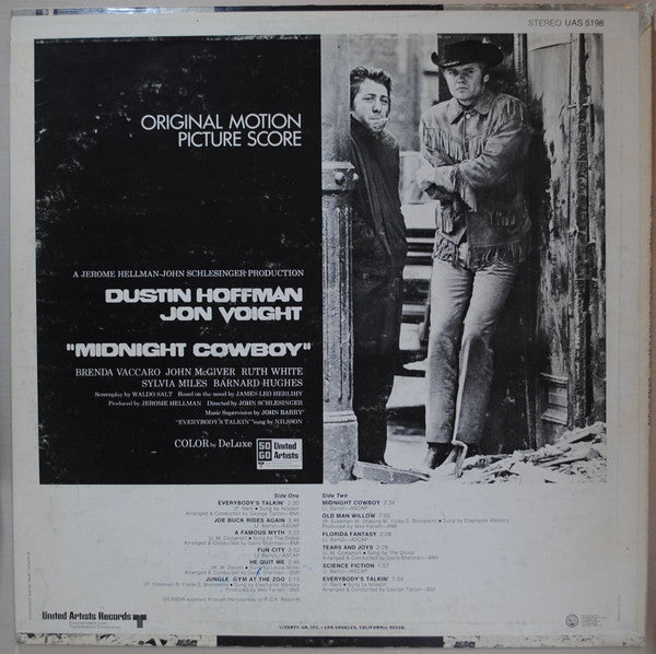 Various – Midnight Cowboy (Original Motion Picture Score) LP vinyl record, image 2 of 4