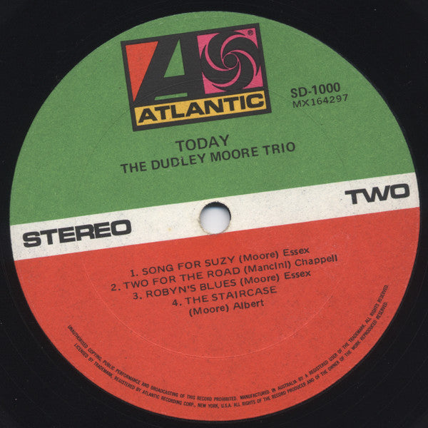 Dudley Moore Trio – Today LP vinyl record, image 4 of 4