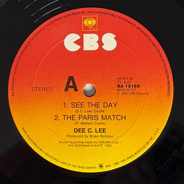 Dee C. Lee – See The Day 12" vinyl record, image 3 of 4