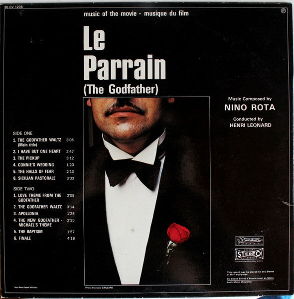 Nino Rota, Henry Léonard – Le Parrain (The Godfather) (Musique Du Film - Music Of The Movie) LP vinyl record, image 2 of 7