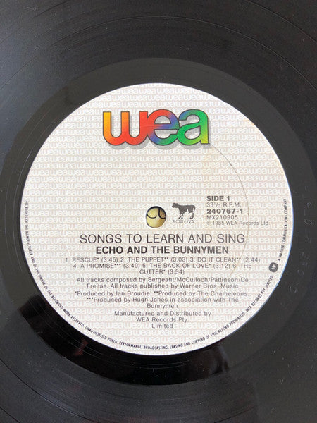 Echo & The Bunnymen – Songs To Learn & Sing LP vinyl record, image 3 of 6