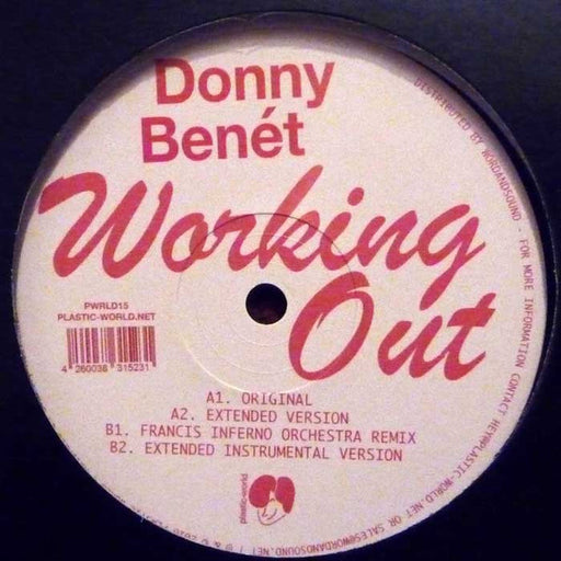Donny Benet – Working Out 12" vinyl record, image 1 of 3