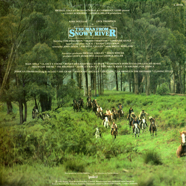 Bruce Rowland – The Man From Snowy River (Original Motion Picture Soundtrack) LP vinyl record, image 3 of 5
