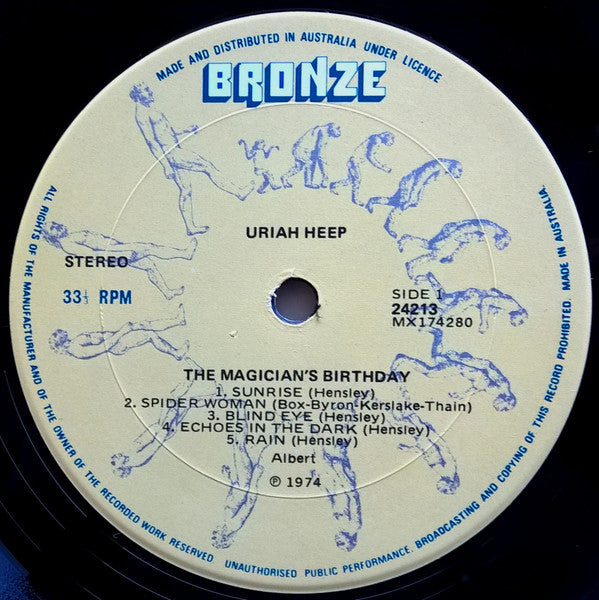 Uriah Heep – The Magician's Birthday LP vinyl record, image 4 of 9