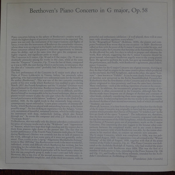 Maurizio Pollini, Karl Böhm, Ludwig van Beethoven, Wiener Philharmoniker, Wiener Philharmoniker – Klavierkonzert = Piano Concerto No.4 LP vinyl record, image 6 of 8