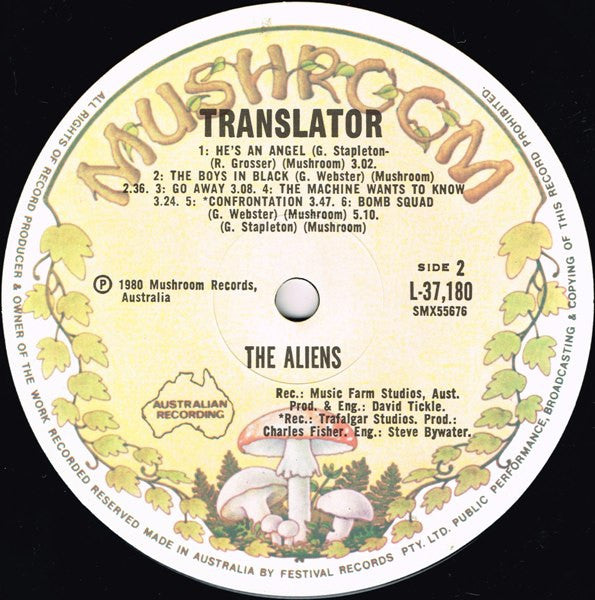 The Aliens – Translator LP vinyl record, image 4 of 6