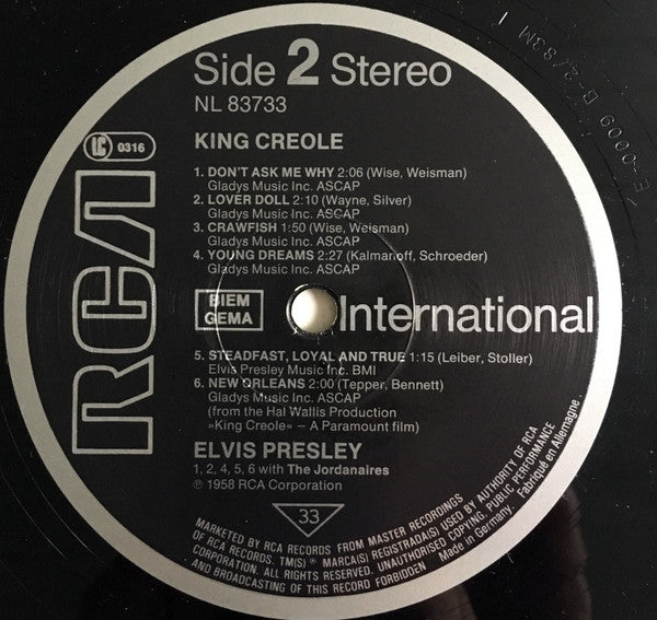 Elvis Presley – King Creole LP vinyl record, image 4 of 5