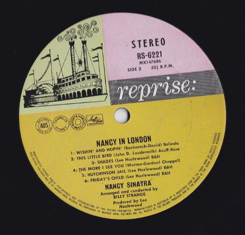 Nancy Sinatra – Nancy In London LP vinyl record, image 3 of 3
