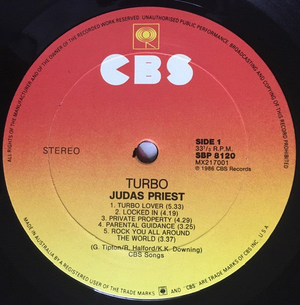 Judas Priest – Turbo LP vinyl record, image 3 of 6