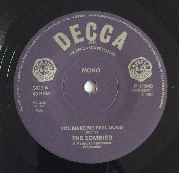The Zombies – She's Not There 7" vinyl record, image 2 of 2