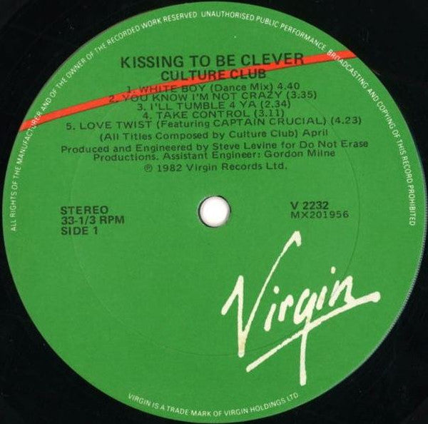 Culture Club – Kissing To Be Clever LP vinyl record, image 3 of 4
