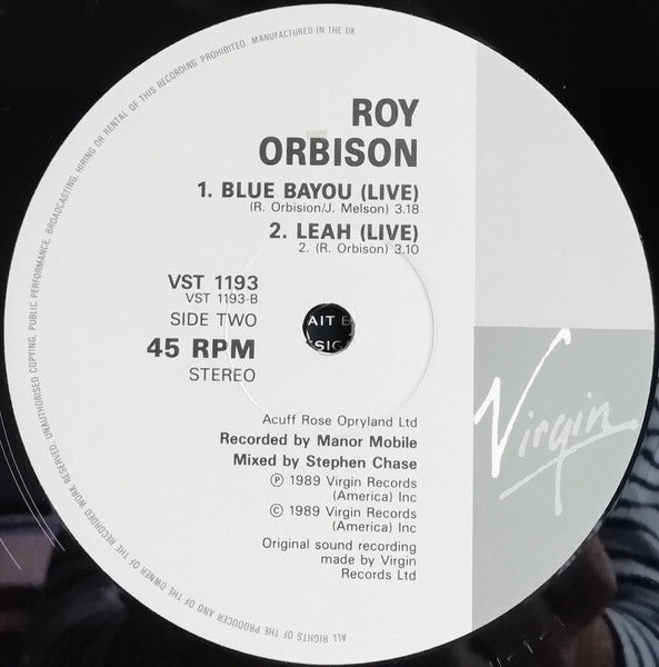 Roy Orbison – California Blue 12" vinyl record, image 4 of 4