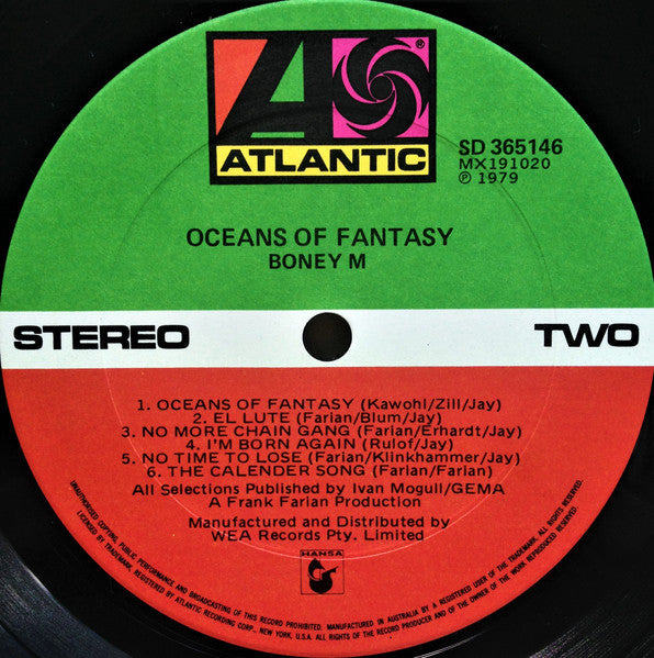 Boney M. – Oceans Of Fantasy LP vinyl record, image 6 of 10
