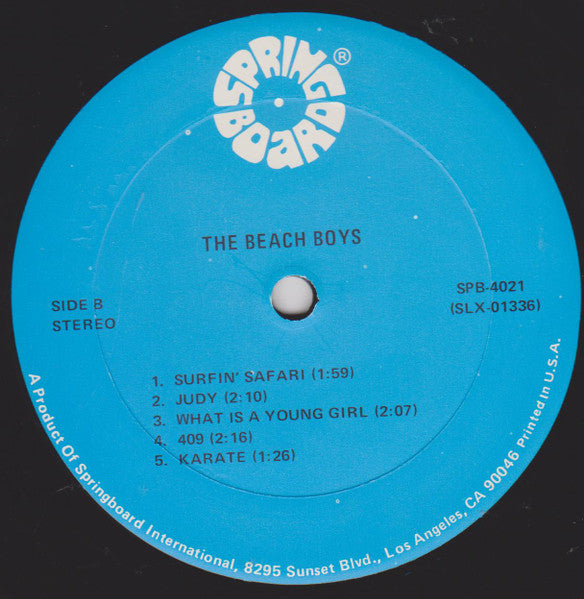 The Beach Boys – 1961 LP vinyl record, image 5 of 5
