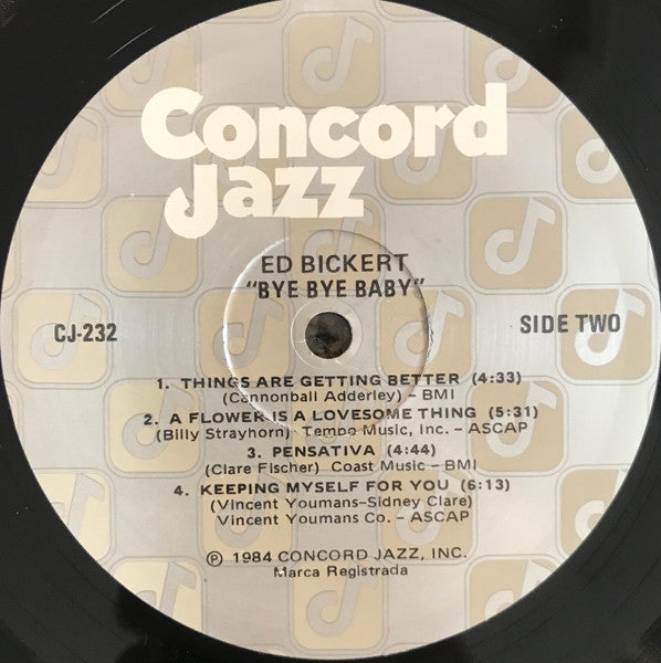 Ed Bickert – Bye Bye Baby LP vinyl record, image 4 of 4