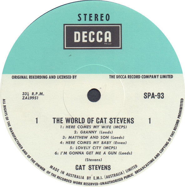 Cat Stevens – The World Of Cat Stevens LP vinyl record, image 3 of 4