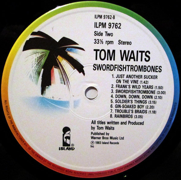 Tom Waits – Swordfishtrombones LP vinyl record, image 4 of 8