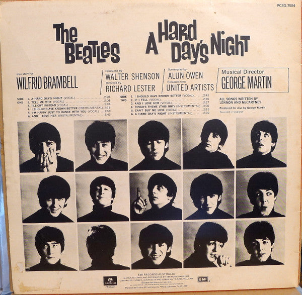 The Beatles – A Hard Day's Night (Original Motion Picture Sound Track) LP vinyl record, image 2 of 5