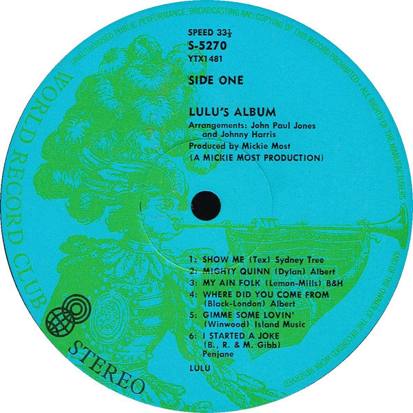 Lulu – Lulu's Album LP vinyl record, image 3 of 5
