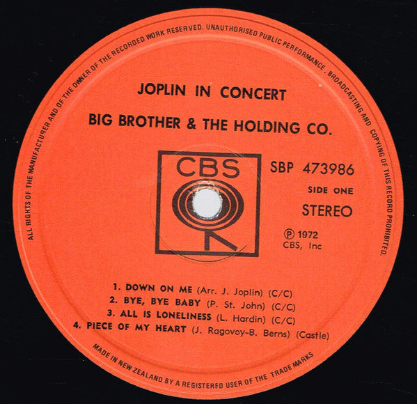 Janis Joplin – Joplin In Concert (2xLP) LP vinyl record, image 3 of 6