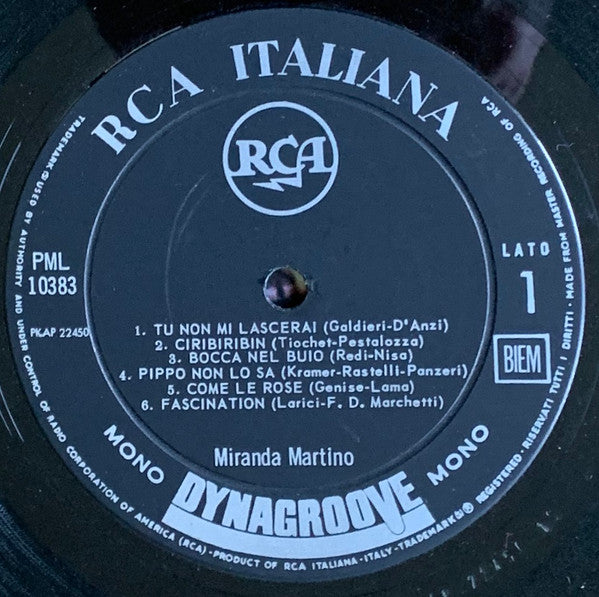 Miranda Martino – Le Canzoni Di Sempre LP vinyl record, image 3 of 4