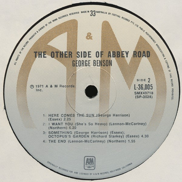 George Benson – The Other Side Of Abbey Road LP vinyl record, image 4 of 4