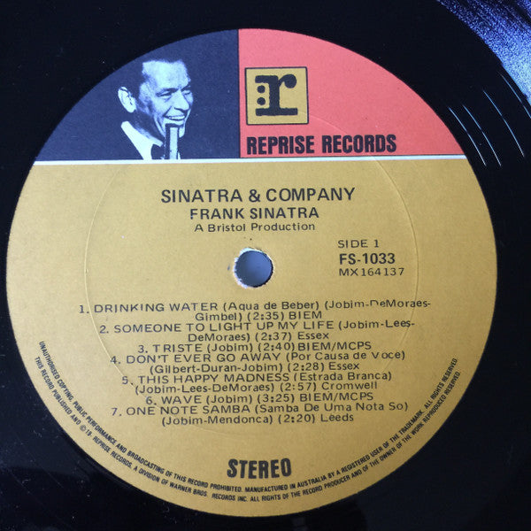 Frank Sinatra – Sinatra & Company LP vinyl record, image 3 of 4