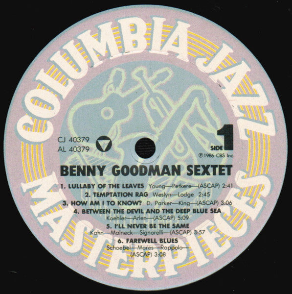 Benny Goodman Sextet – Benny Goodman Sextet LP vinyl record, image 3 of 4