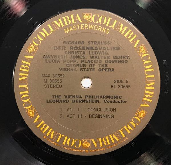 Leonard Bernstein, Wiener Philharmoniker, Christa Ludwig, Gwyneth Jones, Walter Berry, Lucia Popp – Der Rosenkavalier (4xLP) LP vinyl record, image 8 of 10