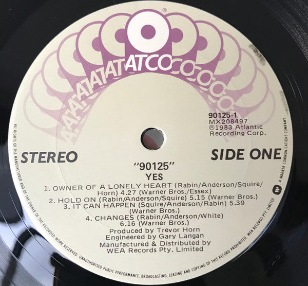 Yes – 90125 LP vinyl record, image 3 of 6