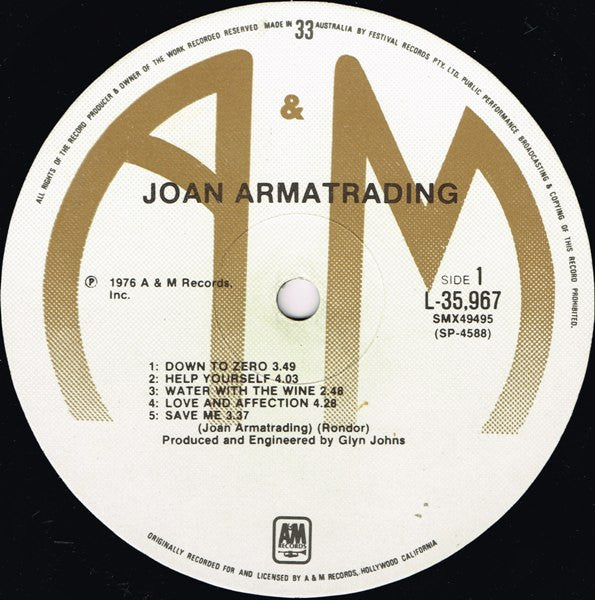 Joan Armatrading – Joan Armatrading LP vinyl record, image 3 of 6