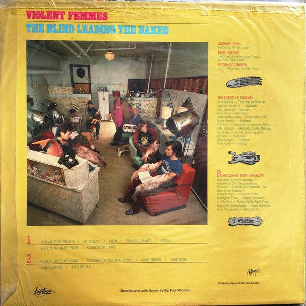Violent Femmes – The Blind Leading The Naked LP vinyl record, image 2 of 6