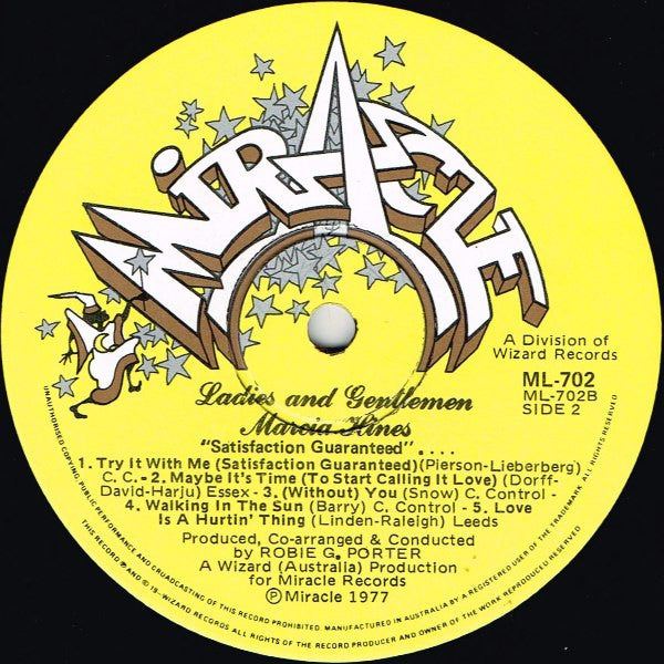 Marcia Hines – Ladies And Gentlemen LP vinyl record, image 4 of 7