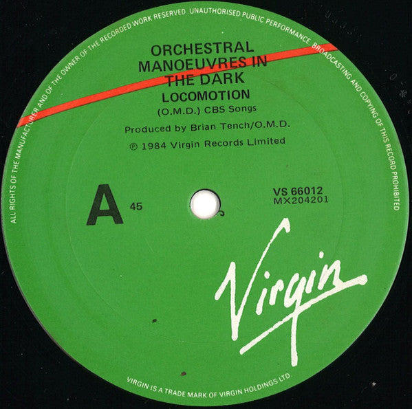 Orchestral Manoeuvres In The Dark – Locomotion 12" vinyl record, image 3 of 4