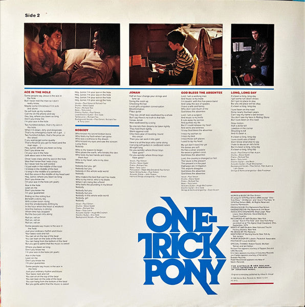 Paul Simon – One-Trick Pony LP vinyl record, image 5 of 8