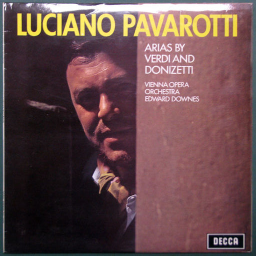 Luciano Pavarotti, Orchester Der Wiener Staatsoper, Edward Downes – Arias By Verdi And Donizetti LP vinyl record, image 1 of 4