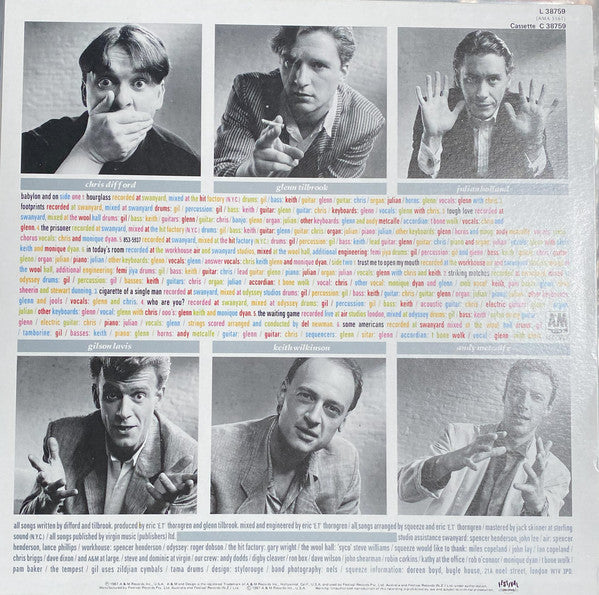 Squeeze – Babylon And On LP vinyl record, image 2 of 4