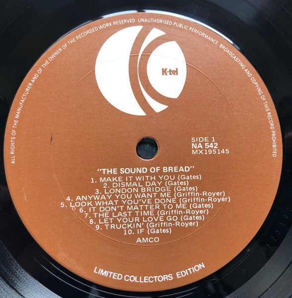 Bread – The Sound Of Bread LP vinyl record, image 3 of 4